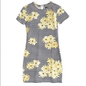 NWT French Connection Women's Flower Striped Dress